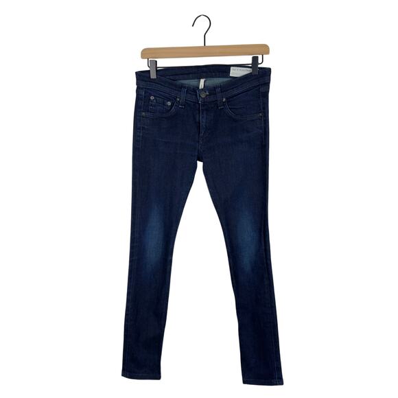 Rag and bone olive harrow dark wash skinny jeans size 26 - Picture 1 of 12